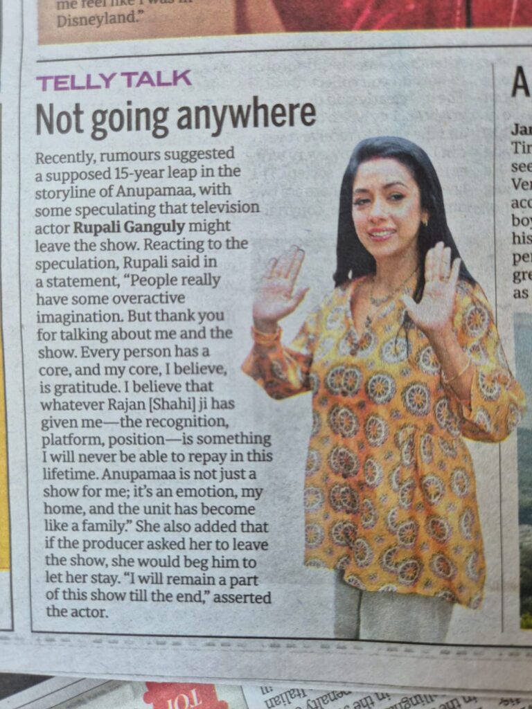 Rupali Ganguly Speaks About Leaving 'Anupamaa': What’s True and What’s Fake?